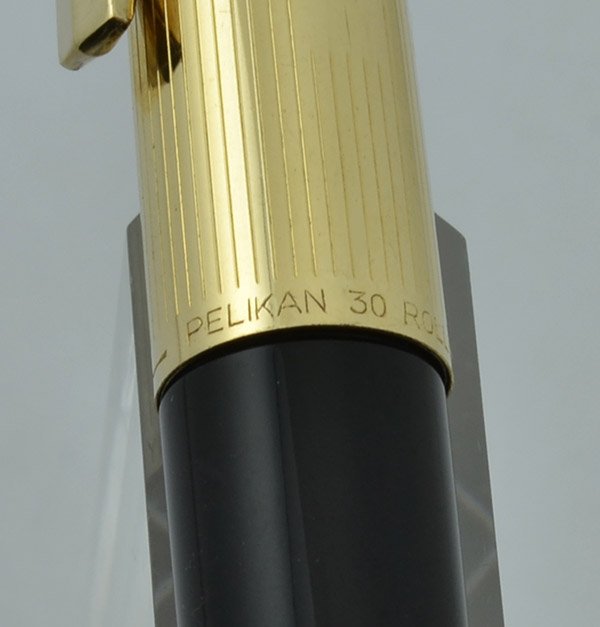 Pelikan 30 Fountain Pen Set (1960s)- Black, Gold Plated Cap